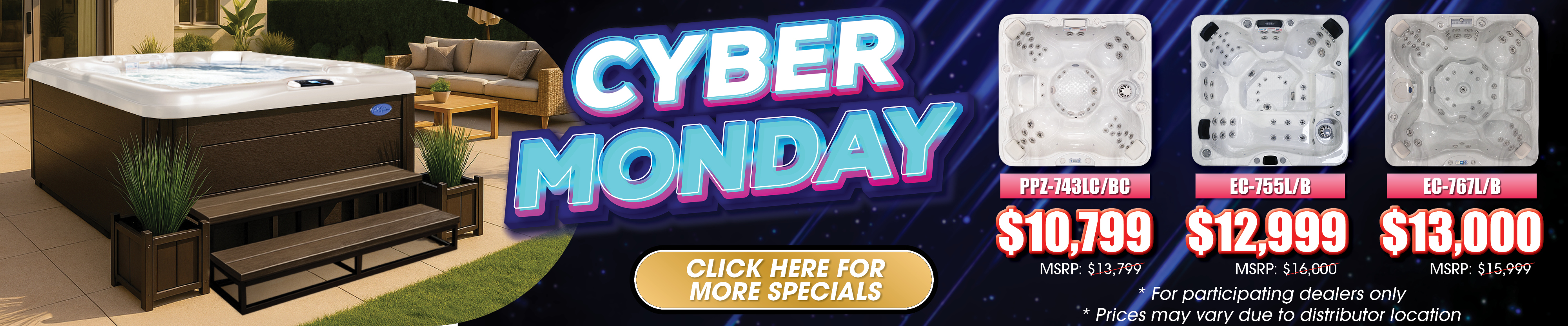 Calspas hot tub being used in a family setting - Fayetteville