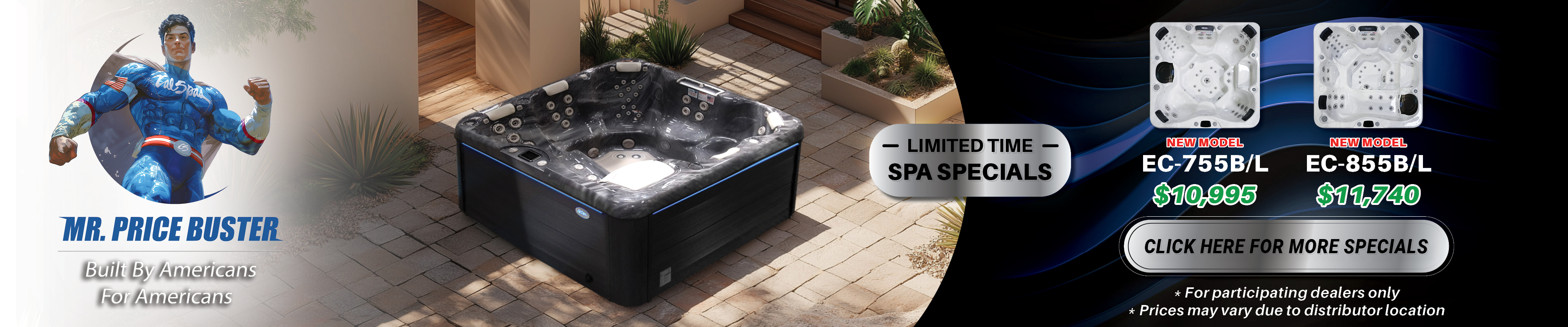 Calspas hot tub being used in a family setting - Fayetteville